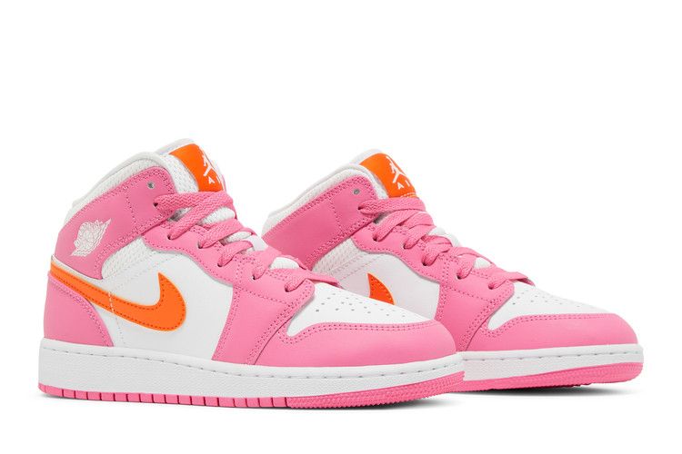 Pink and orange on sale sneakers