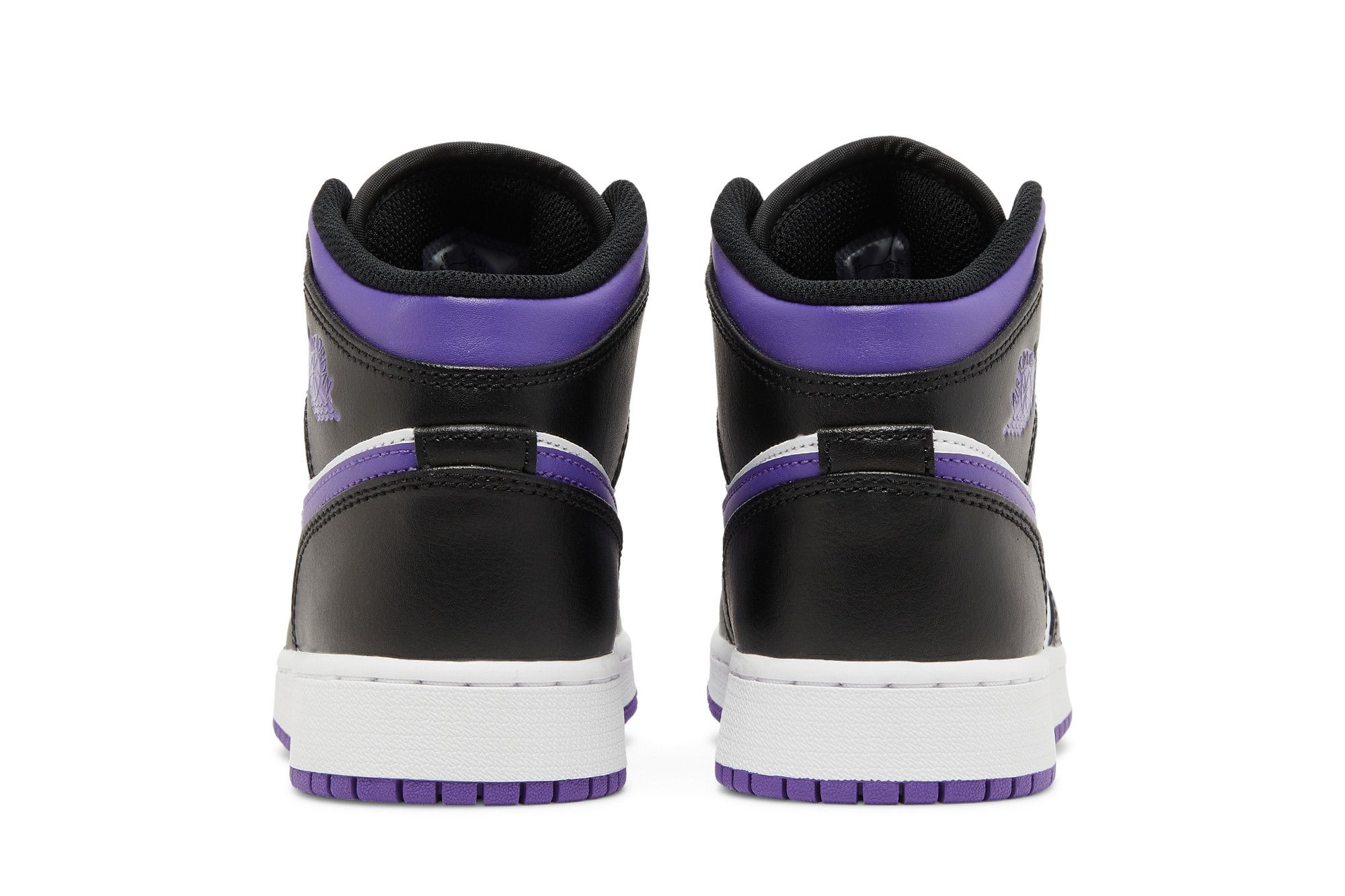 Pre-owned Air Jordan 1 Mid Gs 'dark Iris' In Purple