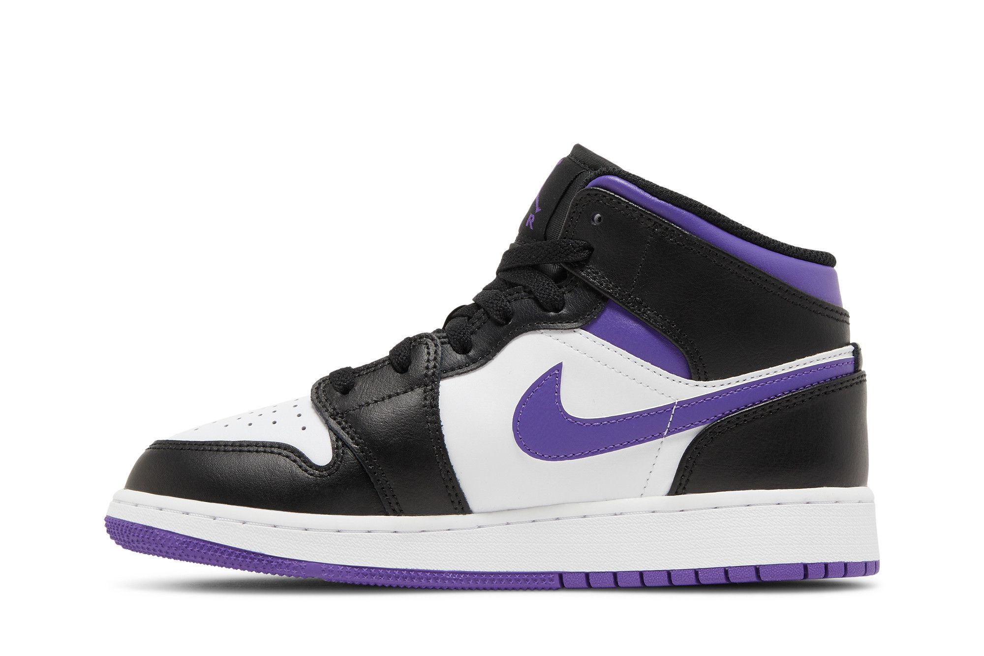 Pre-owned Air Jordan 1 Mid Gs 'dark Iris' In Purple