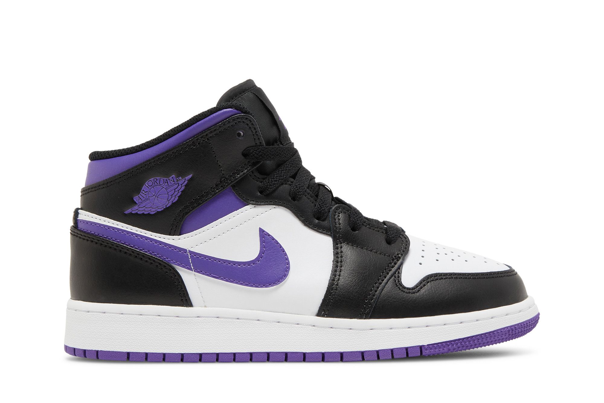Pre-owned Air Jordan 1 Mid Gs 'dark Iris' In Purple