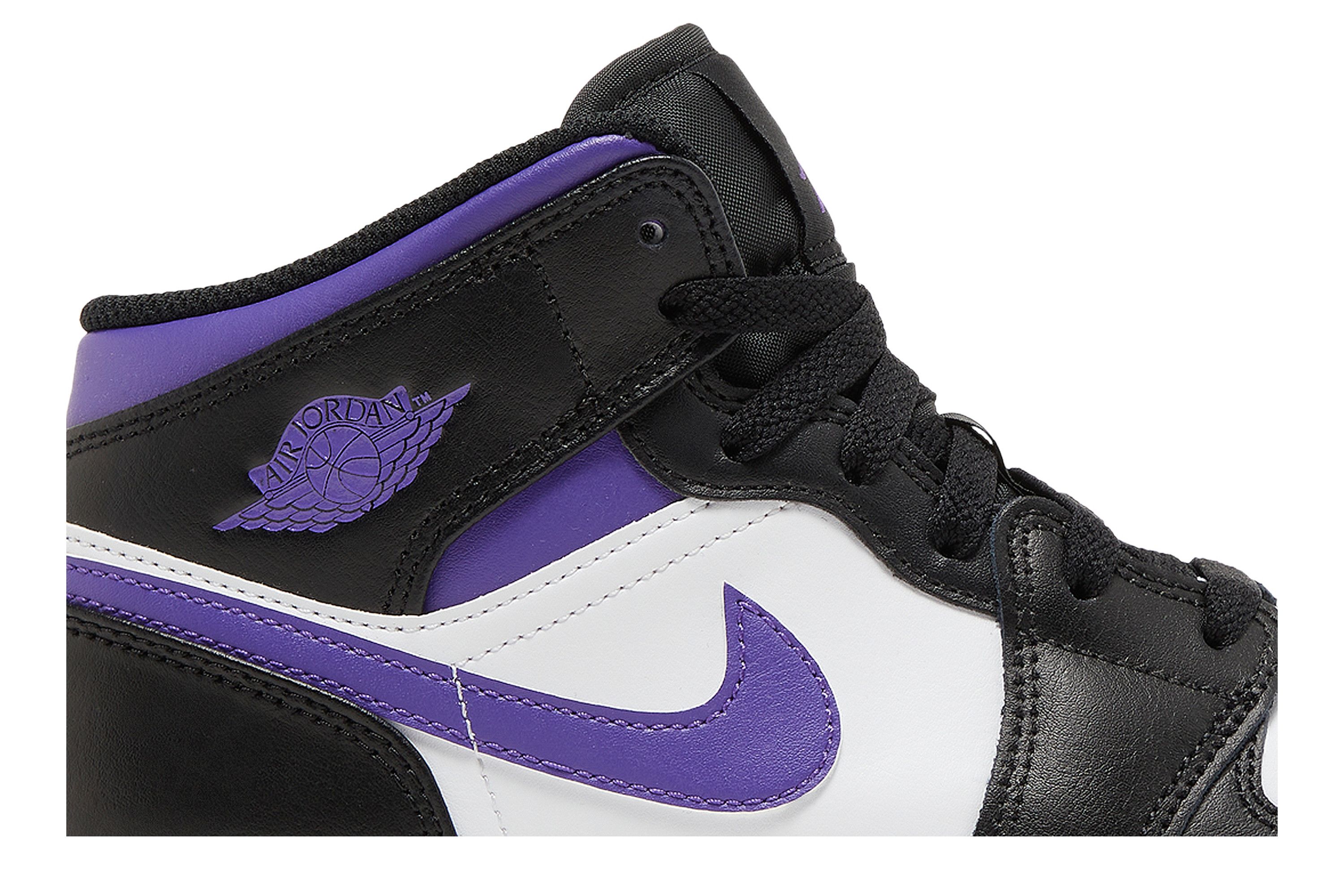 Pre-owned Air Jordan 1 Mid Gs 'dark Iris' In Purple