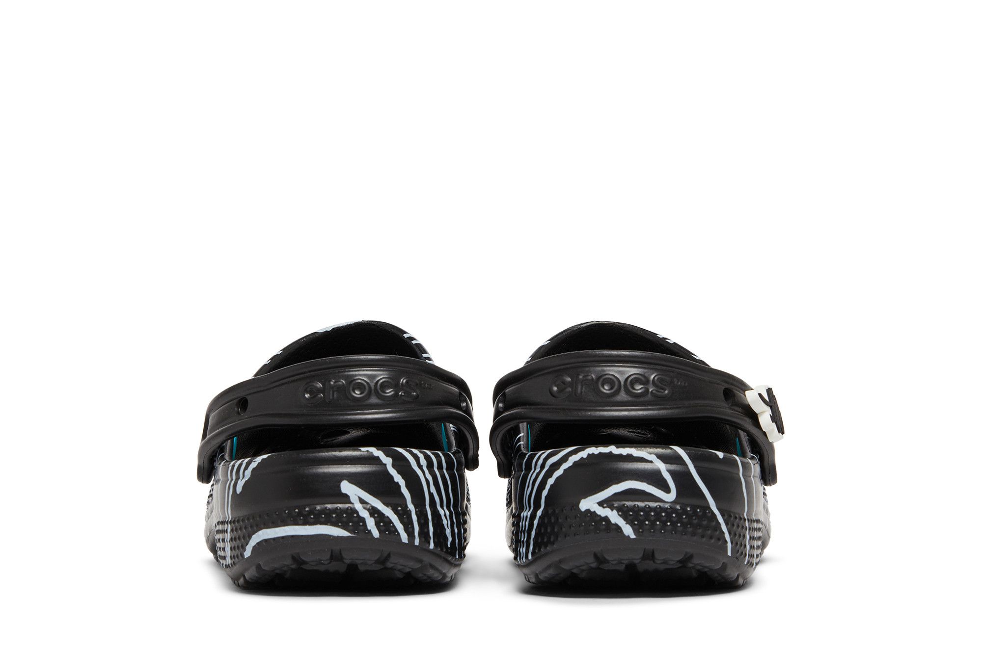 Pre-owned Crocs Ron English X Classic Clog 'party Animals - Zebra Black'