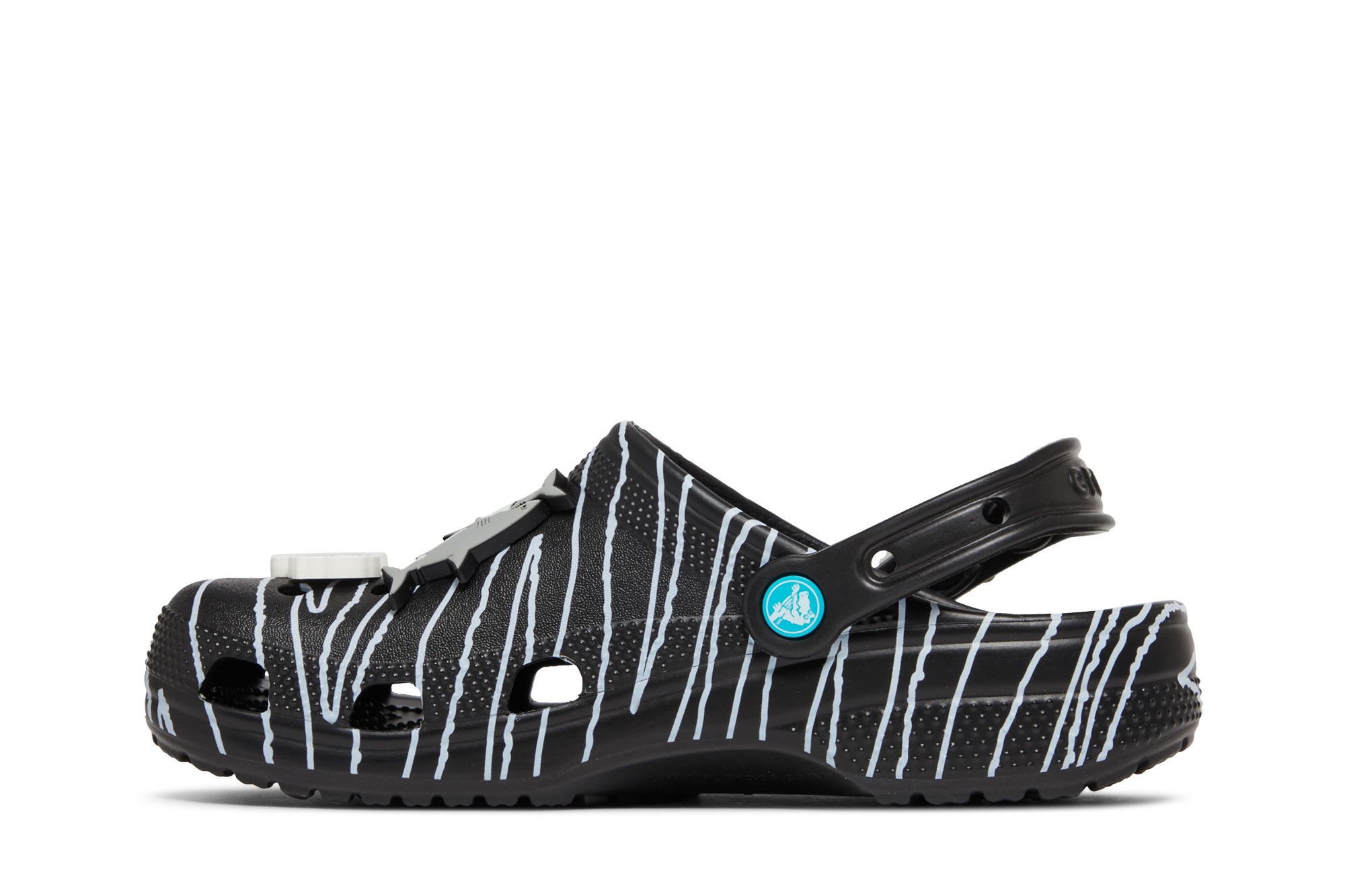 Pre-owned Crocs Ron English X Classic Clog 'party Animals - Zebra Black'