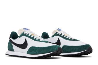 Nike Sportswear WAFFLE TRAINER - Trainers - white/black/pro green