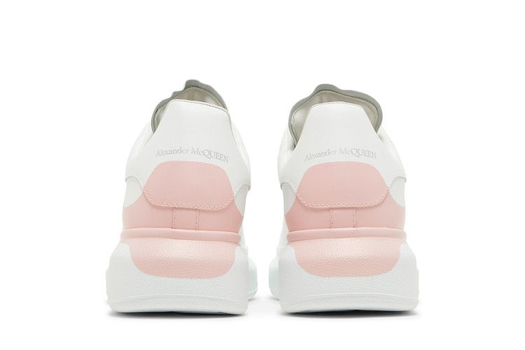Alexander Mcqueen Wmns Oversized Sneaker 'drop Heel Counter Print - White Rose'