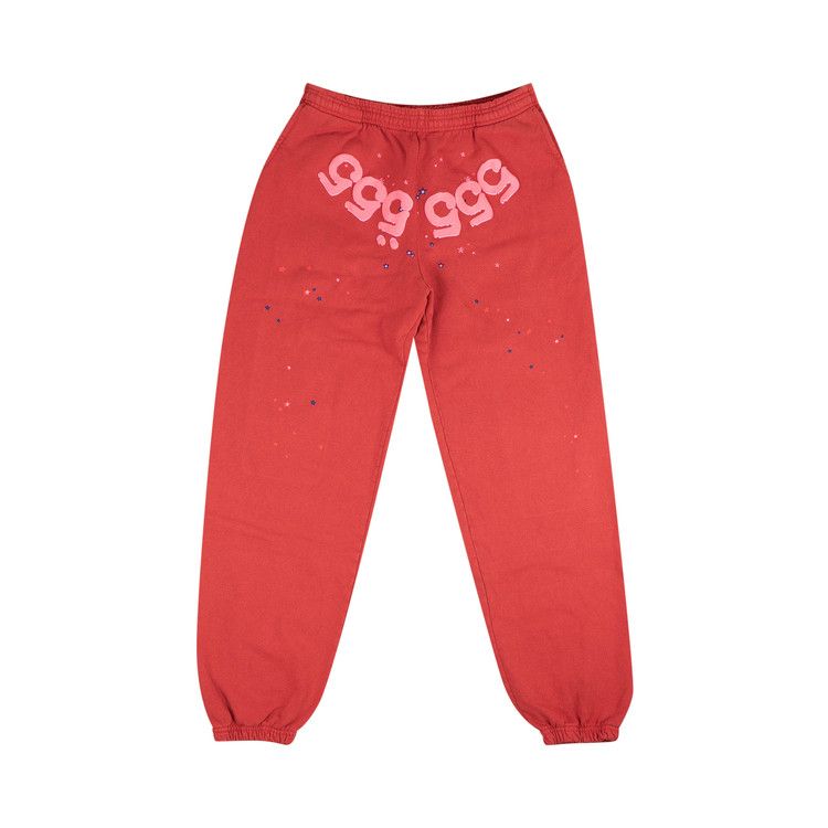 Buy Sp5der Number 555 Sweatpants 'Red' - 2406 100000204N5S