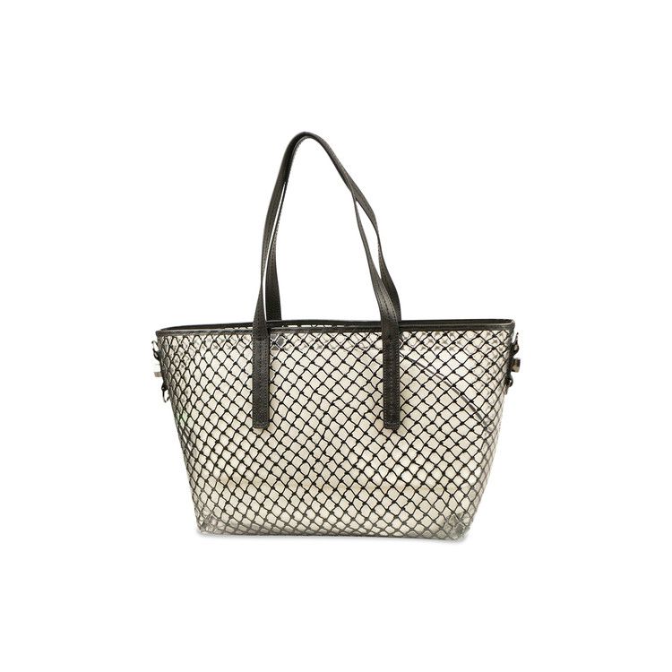 Off-White PVC Net Tote Bag Black/Clear