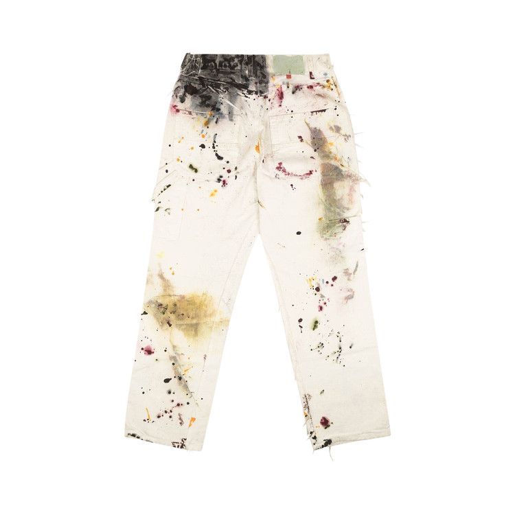 Buy Off-White Paint Splatter Jeans 'White' - OMYA012R193860218400