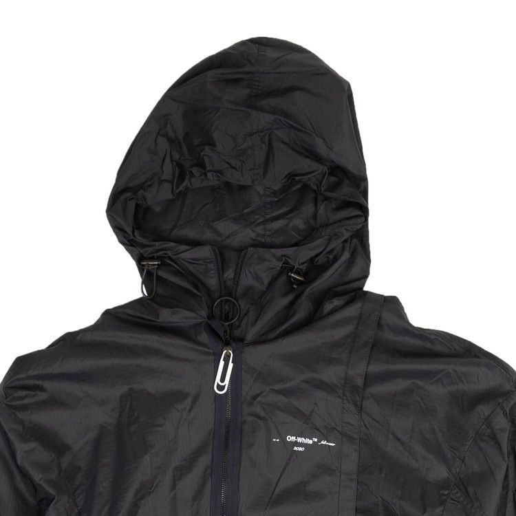 さ*る様 【定価4万】【新品】OFF-WHITE/20AW Paperclip Buy Off-White Paper Clip Zip Windbreaker 'Black