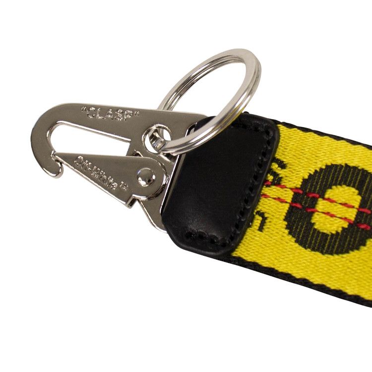 Buy Off-White Industrial Logo Keychain 'Yellow