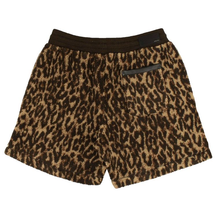 Buy Amiri Leopard Print Fleece Shorts 'Multicolor' - 0498