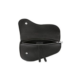 希少コラボ♪【Dior x CACTUS JACK】Mini Saddle Bag Black Dior x CACTUS JACK Saddle Bag Black in Grained Calfskin