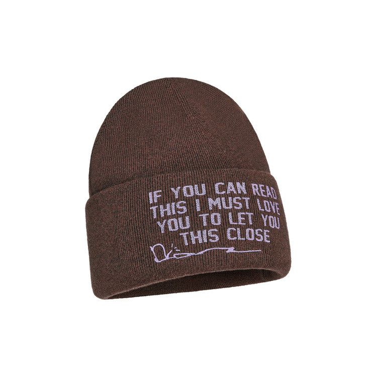 Size l Dior x Cactus Jack Beanie 'Mocha Brown'