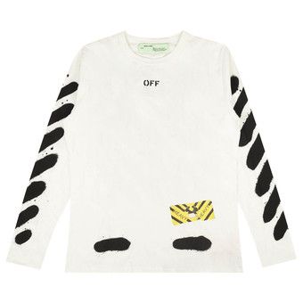 Buy Off-White Diag Spray Paint T-Shirt 'White