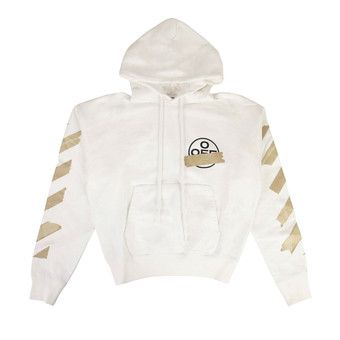 Buy Off-White Tape Arrows Over Hoodie 'White/Beige