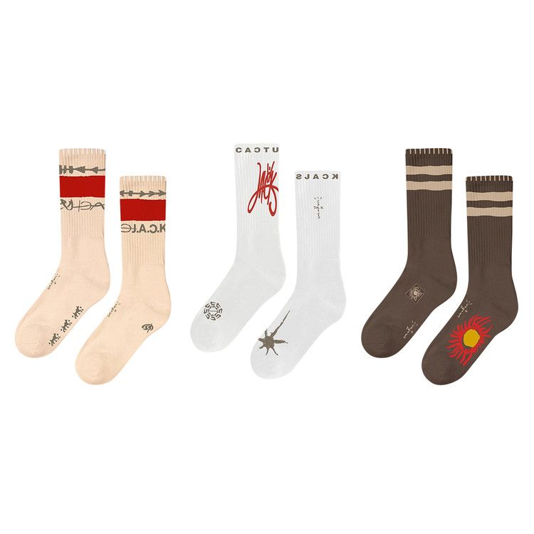 CACTUS JACK 3足セット カクタスジャック ソックス 3点セット トラビススコットの通販