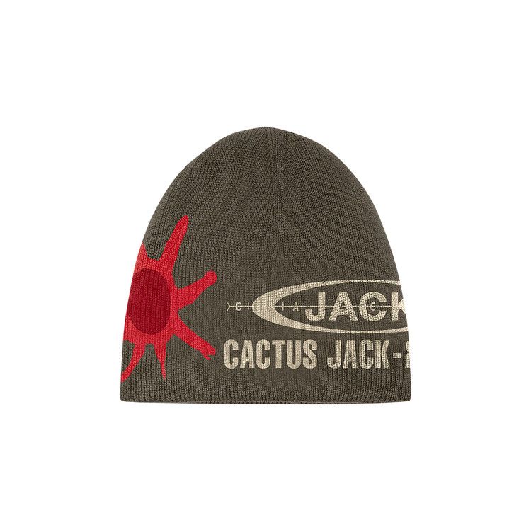 Buy Cactus Jack by Travis Scott Hieroglyph Beanie 'Olive' - CJJ1 HB17 OLIV  | GOAT