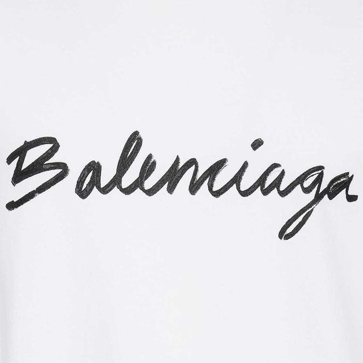 Balenciaga Medium Fit T-Shirt White/Black