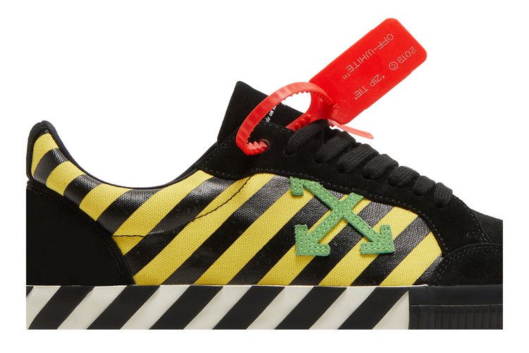 Buy Off White Vulc Low Black Yellow Green OMIA085E19C210476040