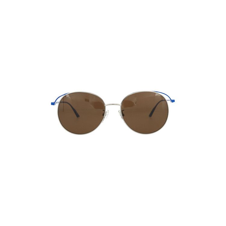 Balenciaga Round Frame Metal Sunglasses Silver