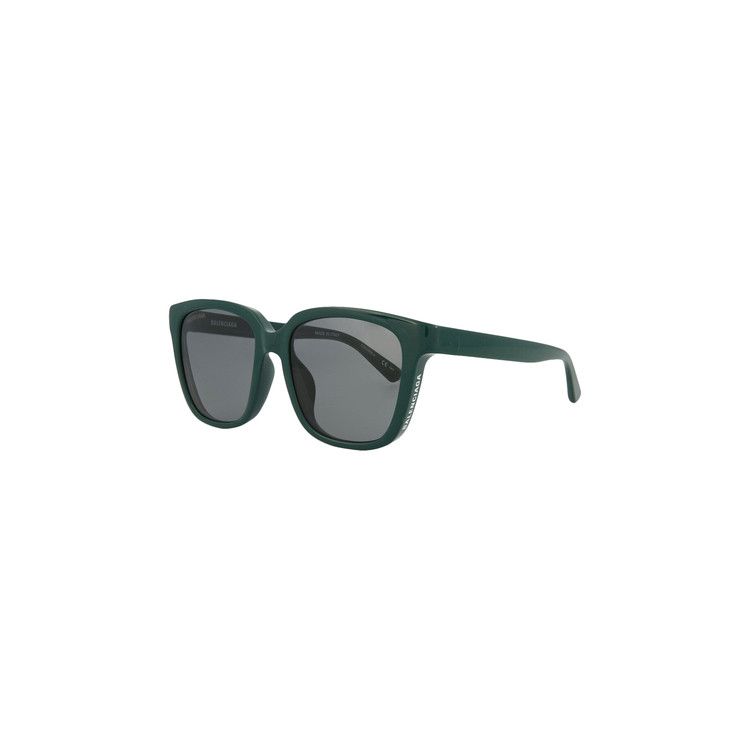 Balenciaga Round Frame Bio Injection Rilsan Sunglasses Green