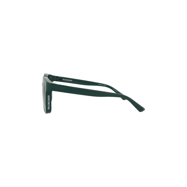 Balenciaga Round Frame Bio Injection Rilsan Sunglasses Green