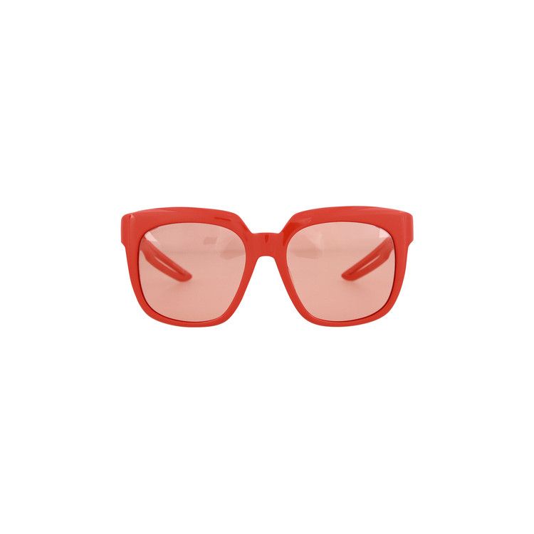 Balenciaga Round Frame Sunglasses Red