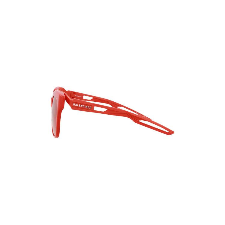 Balenciaga Round Frame Sunglasses Red