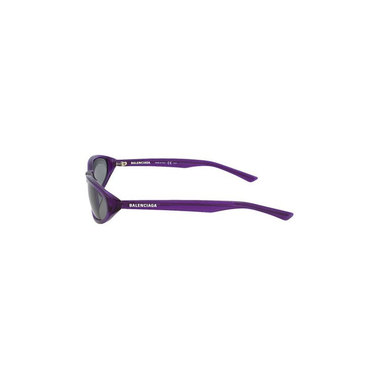 Balenciaga Round Frame Acetate Sunglasses Violet