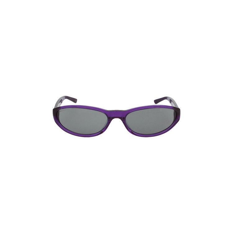 Balenciaga Round Frame Acetate Sunglasses Violet