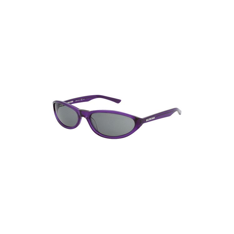 Balenciaga Round Frame Acetate Sunglasses Violet
