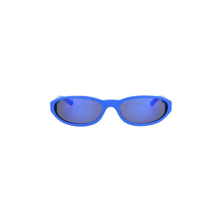 Balenciaga Round Frame Acetate Sunglasses Blue