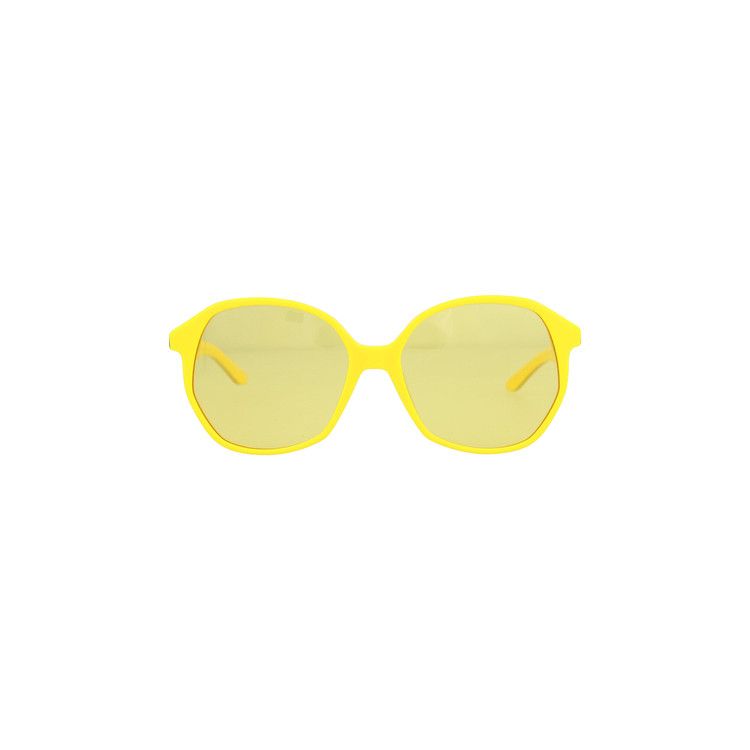 Balenciaga Round Frame Acetate Sunglasses Yellow