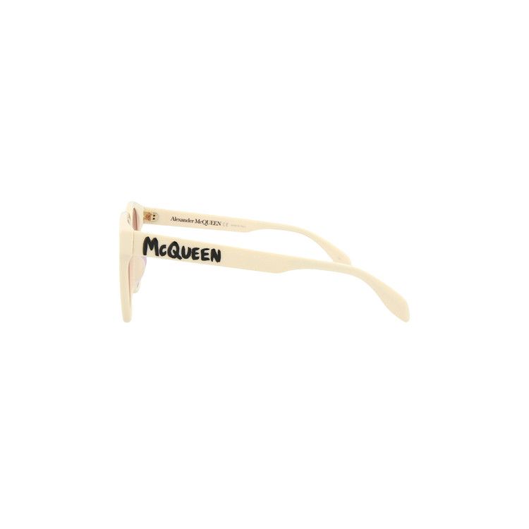 Buy Alexander McQueen Square Frame Acetate Sunglasses  display picture 3
