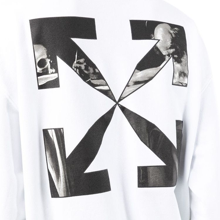 Off-White Caravaggio Arrow Over Crewneck 'white/Black'