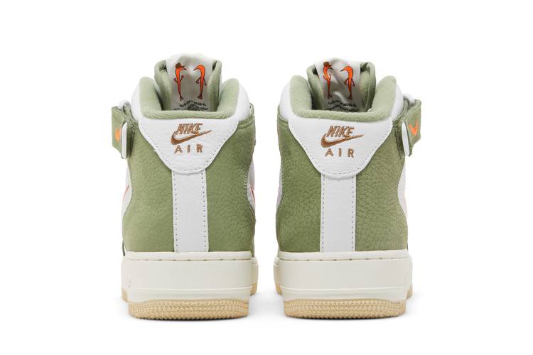 Size+13+-+Nike+Air+Force+1+Mid+QS+Oil+Green+Orange for sale online