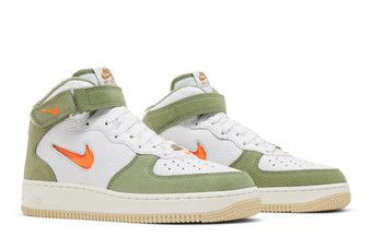 Buy Air Force 1 Mid QS 'Oil Green Orange' - DQ3505 100 | GOAT