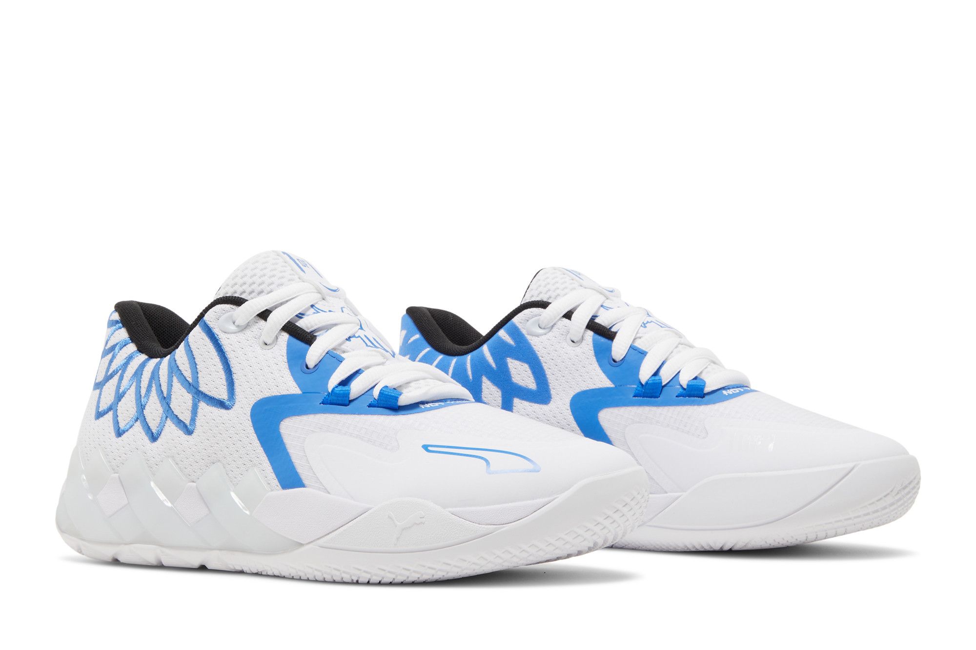 Pre-owned Puma Mb.01 Lo Jr 'team Colors - White Bluemazing'