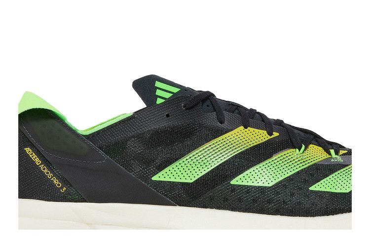 Buy Adizero Adios Pro 3 'Core Black Solar Green' - GX6251 | GOAT