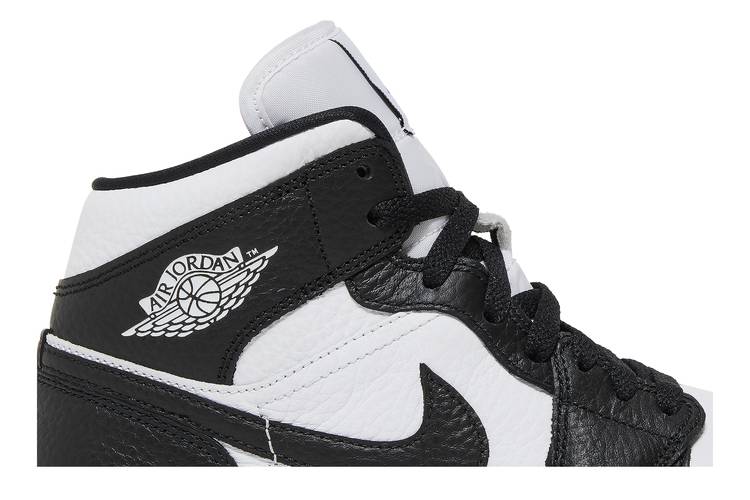 Nike Air Jordan 1 Mid SE Homage Black White Split Shoes DR0501-101  Women's Sizes