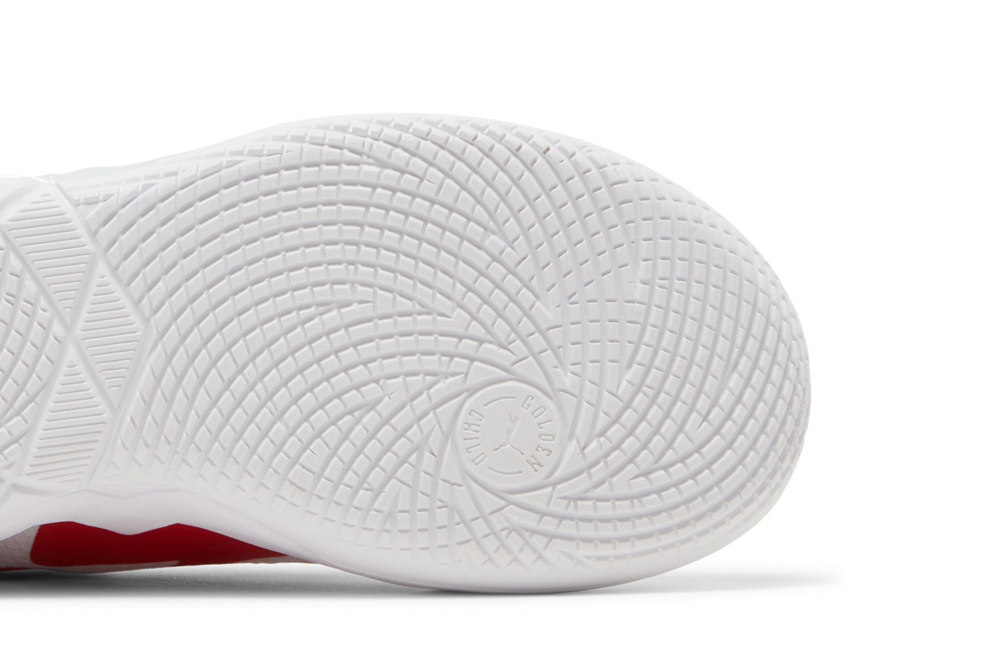 Pre-owned Puma Mb.01 Lo Jr 'team Colors - White High Risk Red'