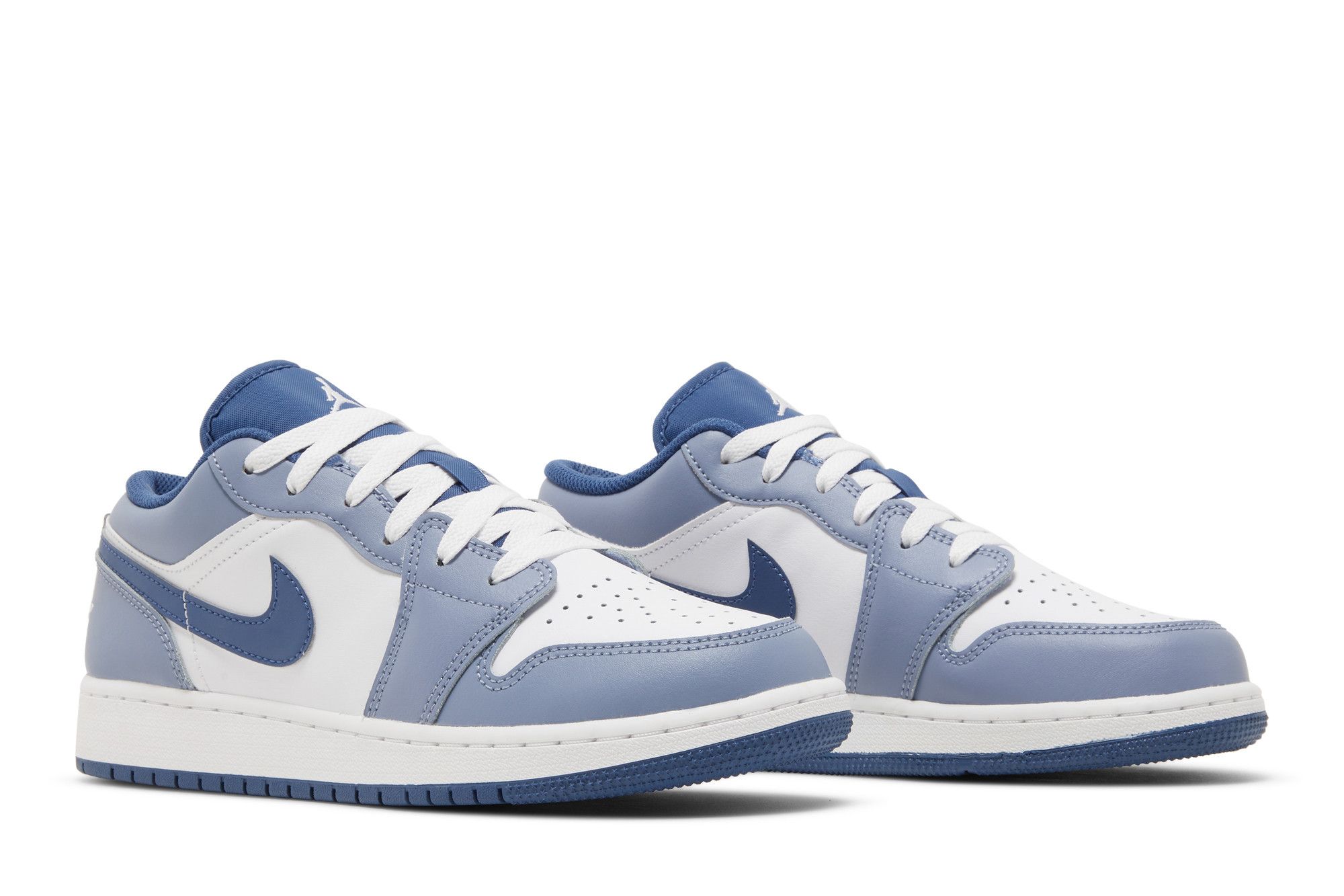 Pre-owned Air Jordan 1 Low Gs 'ashen Slate' In White