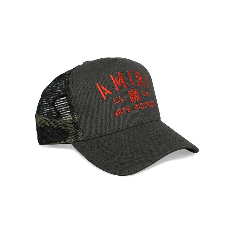Buy Amiri Amiri Stencil Trucker Hat 'Military Green' - PF22MAH004