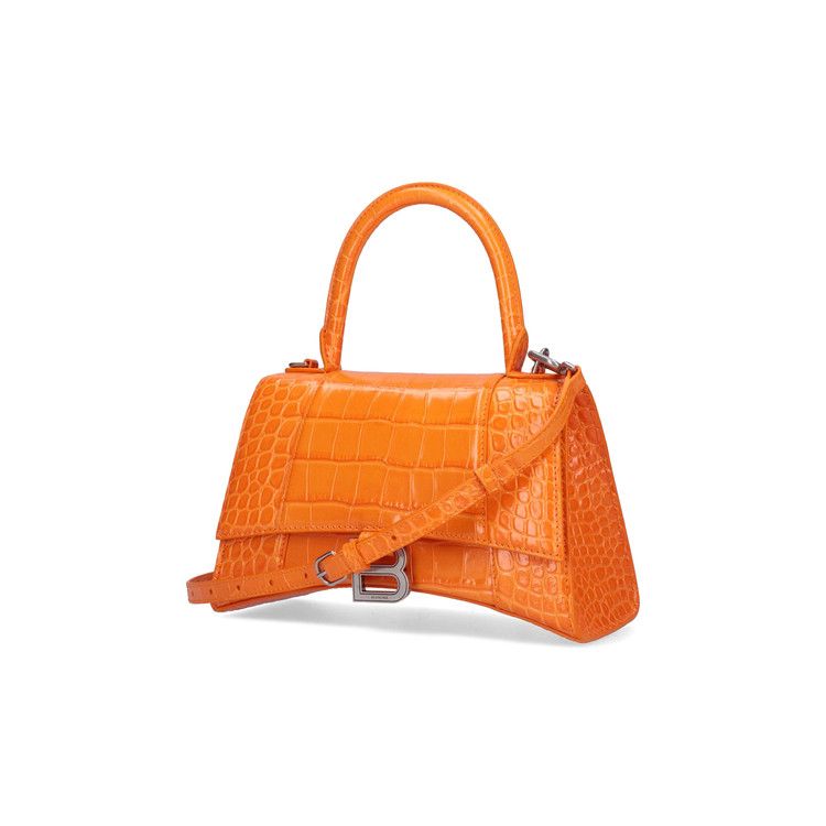 Balenciaga Hourglass Small Handbag Pop Orange