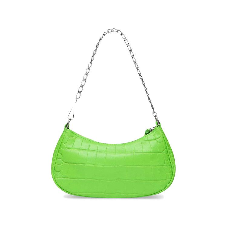 Balenciaga Le Cagole Mini Purse With Chain Acid Green