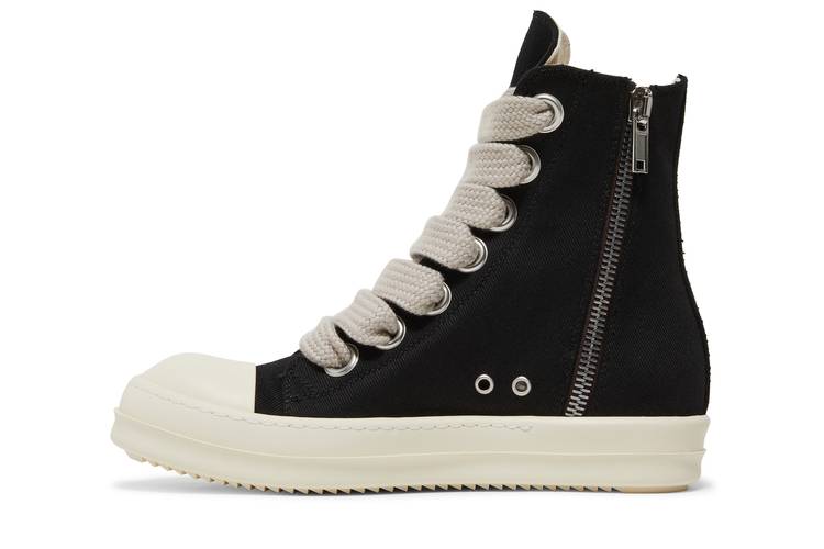 Buy Rick Owens DRKSHDW Fogachine Cotton Denim Megalace High 'Black Milk' -  DU01B7800 DMW1 911