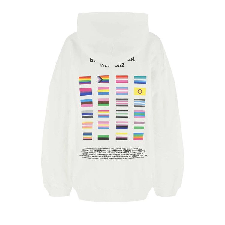 Balenciaga Boxy Hoodie White/Black