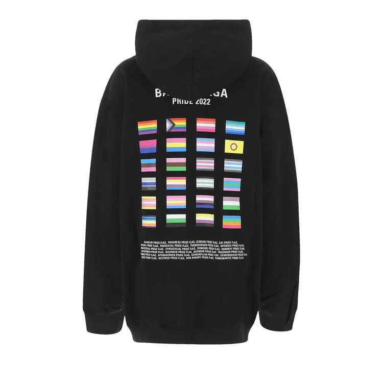 Balenciaga Boxy Hoodie Black/White