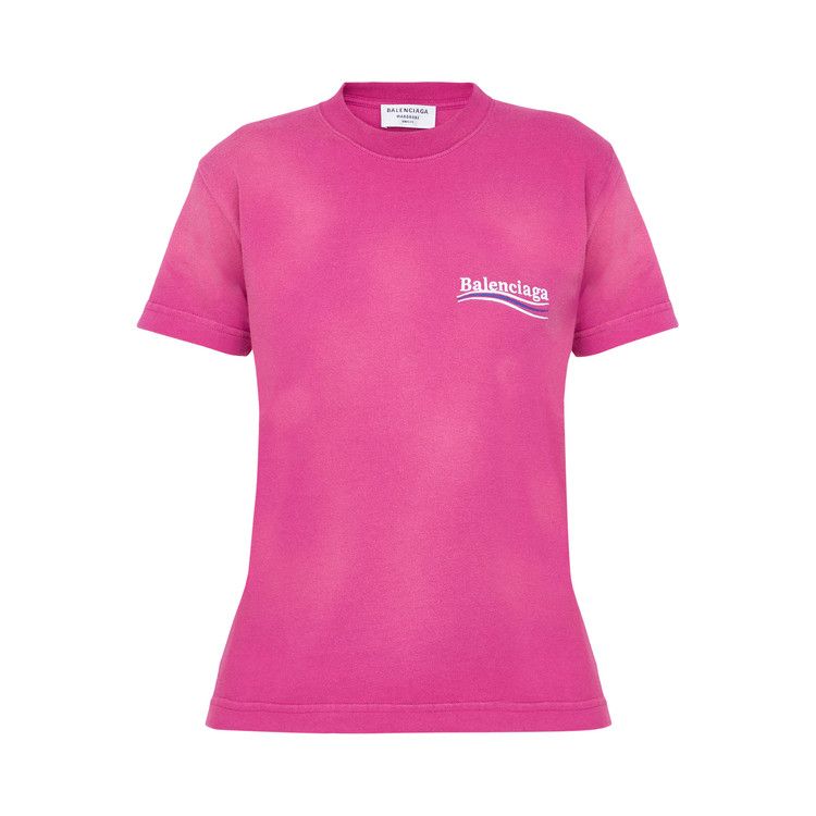 Hot pink hot sale balenciaga shirt