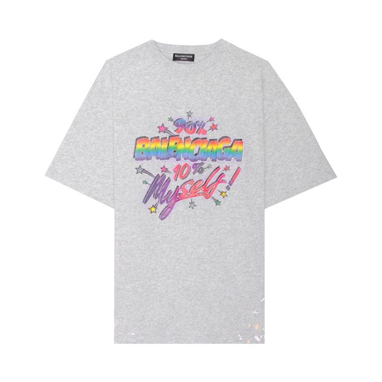 Balenciaga Large Fit T-Shirt Dark Heather Grey